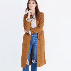 EUC denim duster madewell chore jacket